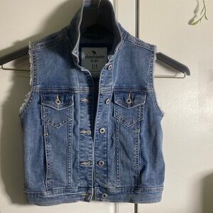 Abercrombie Kids Blue Denim Vest